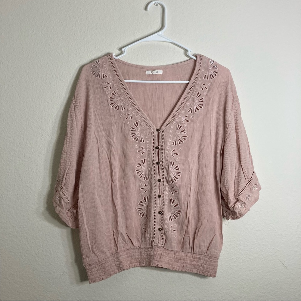 Maurice’s Crop Top Blouse - Pink - Large